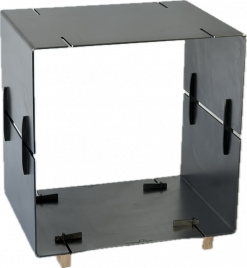 HANS (Kaminholzregal, Stahl, modular erweiterbar) Raumtrenner, Sitzgelegenheit